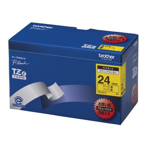 Amazon | 【brother純正】ピータッチ ラミネートテープ TZe-651V